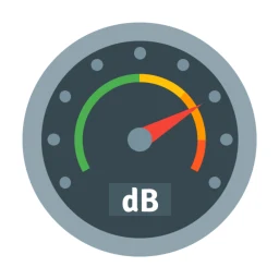 Icône de Sonomètre : Décibels dB